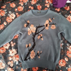 Vintage cherry blossom sweater